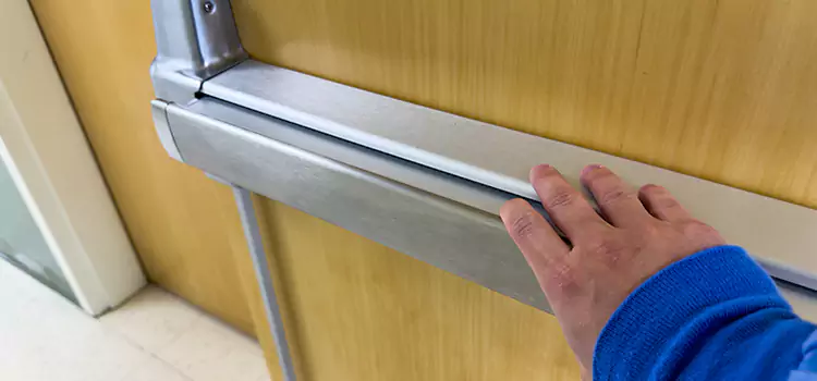 Installing a Push Bar on a Door Novi